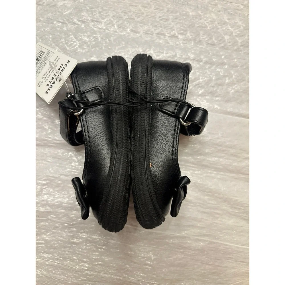 Black Bow Mary Jane Flats Toddler Girls Shoes Size 4
